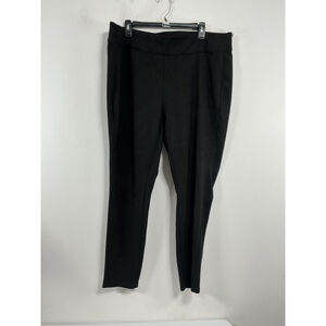 Womans Avenue Pullon Casual Pants 18/20 Black Soft
